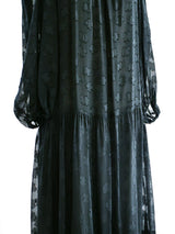 Yves Saint Laurent Tiered Chiffon Gown Dress arcadeshops.com