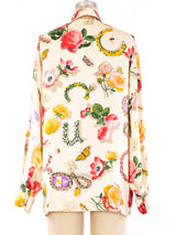 Gucci Flora Silk Shirt Top arcadeshops.com