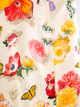 Gucci Flora Silk Shirt Top arcadeshops.com