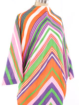 Rainbow Striped Batwing Mini Dress Dress arcadeshops.com