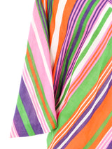 Rainbow Striped Batwing Mini Dress Dress arcadeshops.com