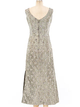 Laced Bodice Lurex Tank Dress Dress arcadeshops.com