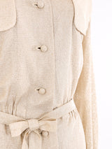 Geoffrey Beene Champagne Lurex Shirt Dress Dress arcadeshops.com