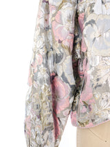 Metallic Brocade Cropped Jacket Jacket arcadeshops.com
