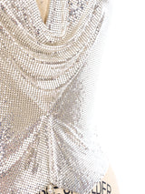 Tassel Embellished Chainmail Halter Top Top arcadeshops.com