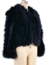 Marabou Feather Jacket Jacket arcadeshops.com