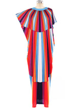 Rainbow Tromp L'Oeil Printed Jersey Caftan Dress arcadeshops.com