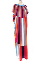 Rainbow Tromp L'Oeil Printed Jersey Caftan Dress arcadeshops.com