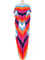 Rainbow Tromp L'Oeil Printed Jersey Caftan Dress arcadeshops.com