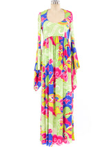 Op-Art Printed Angel Sleeve Dress Dress arcadeshops.com