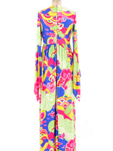 Op-Art Printed Angel Sleeve Dress Dress arcadeshops.com