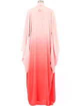 Reversible Floral Ombre Silk Kimono Robe Jacket arcadeshops.com