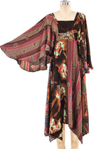 Mixed Print Flutter Sleeve Dress Dress arcadeshops.com