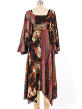 Mixed Print Flutter Sleeve Dress Dress arcadeshops.com