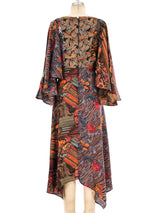 Mixed Print Flutter Sleeve Dress Dress arcadeshops.com
