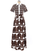 Elephant Printed Maxi Dress Dress arcadeshops.com