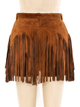 Hermes Fringed Suede Shorts Bottom arcadeshops.com