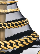 Jean Paul Gaultier Chain Applique Hoop Skirt Bottom arcadeshops.com