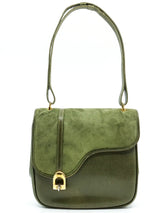 Gucci Olive Leather Shoulder Bag Accessory arcadeshops.com