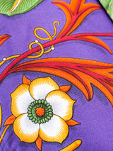 Salvatore Ferragamo Printed Silk Blouse Top arcadeshops.com