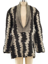 Issey Miyake Ikat Knit Cardigan Jacket arcadeshops.com