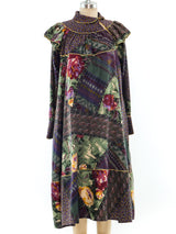 Mixed Print Patchwork Smock Dress Dress arcadeshops.com