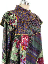 Mixed Print Patchwork Smock Dress Dress arcadeshops.com