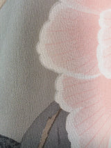 Hanae Mori Floral Printed Silk Chiffon Dress Dress arcadeshops.com