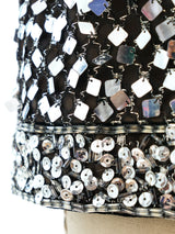Metallic Sequin Embellished Vest Jacket arcadeshops.com