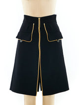 Yves Saint Laurent Chain Embellished Skort Bottom arcadeshops.com