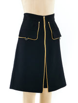 Yves Saint Laurent Chain Embellished Skort Bottom arcadeshops.com