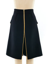 Yves Saint Laurent Chain Embellished Skort Bottom arcadeshops.com