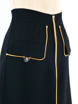Yves Saint Laurent Chain Embellished Skort Bottom arcadeshops.com