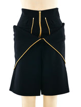 Yves Saint Laurent Chain Embellished Skort Bottom arcadeshops.com