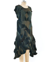 Issey Miyake Dimensional Pleated Plaid Dress Dress arcadeshops.com