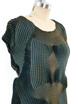 Issey Miyake Dimensional Pleated Plaid Dress Dress arcadeshops.com