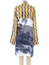 Dries Van Noten Printed Satin Wrap Dress Dress arcadeshops.com