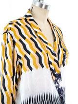 Dries Van Noten Printed Satin Wrap Dress Dress arcadeshops.com