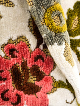 Ivory Floral Tapestry Carpet Coat Outerwear arcadeshops.com