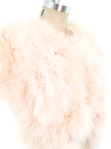 Mollie Parnis Cropped Marabou Jacket Jacket arcadeshops.com