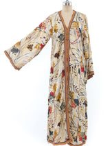 Metallic Jacquard Floral Caftan Dress arcadeshops.com
