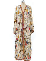 Metallic Jacquard Floral Caftan Dress arcadeshops.com