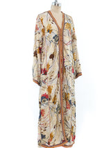 Metallic Jacquard Floral Caftan Dress arcadeshops.com