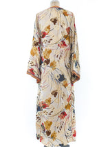 Metallic Jacquard Floral Caftan Dress arcadeshops.com