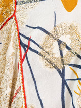 Metallic Jacquard Floral Caftan Dress arcadeshops.com