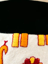 Malcolm Starr Embroidered Maxi Skirt Bottom arcadeshops.com