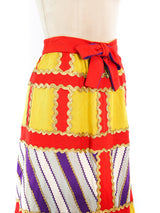 Malcolm Starr Embellished Patchwork Skirt Bottom arcadeshops.com