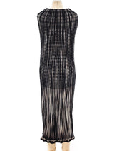 Issey Miyake Plaid Plisse Pleated Tube Dress Dress arcadeshops.com