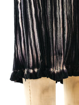 Issey Miyake Plaid Plisse Pleated Tube Dress Dress arcadeshops.com