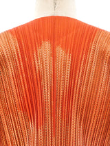 Issey Miyake Metallic Plisse Pleated Jacket Jacket arcadeshops.com
